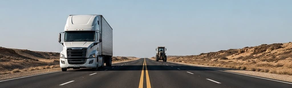Highway at dusk